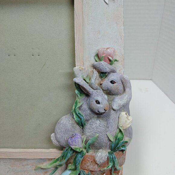 Easter Spring Bunny and Flowers 3D Resin Picture Frame 4x6 " - Picture 4 of 12